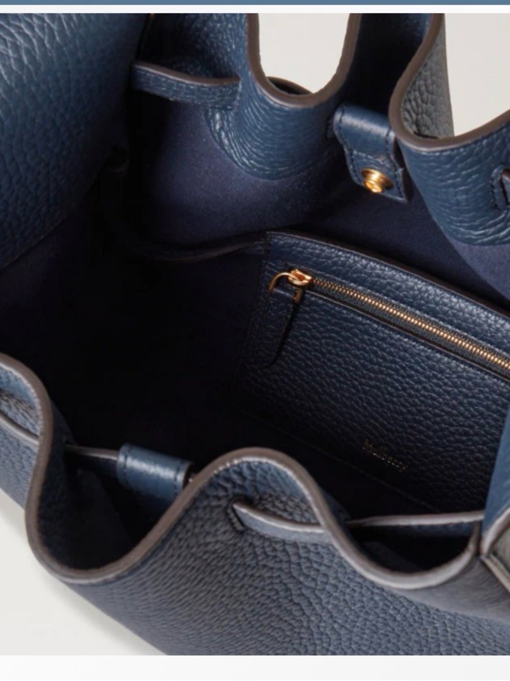 Mulberry
Lyra 
Belted Bucket Bag in Night Sky - Picture 2 of 7